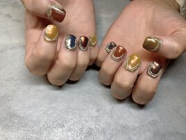 秋色ネイル☆