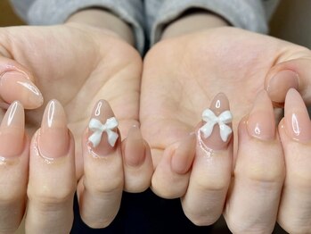 ウサギネイル 新大久保店(usagi nail)/リボンネイル