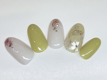 アルセア 上野御徒町店(Alcea)/桜 春ネイル マーブル