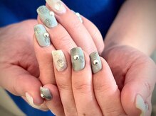 ヌル ネイル 堀江(NURU NAIL HORIE)/マグネットテラコッタニュアンス