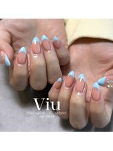 ビュウ 小倉店(Viu)/フレンチネイル　ブルー