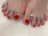 《Foot》450色から選べる♪ワンカラー(万代/フットネイル)