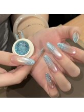 エンジェルズ ネイル サロン(Angel’s nail salon)/マグネット＋ラメグラデーション