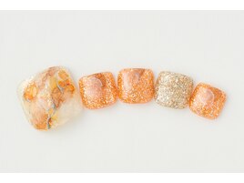 【フットネイル】サマータイダイ