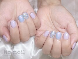 貝殻ネイル/夏ネイル