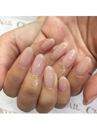 ワンカラーピンクネイル