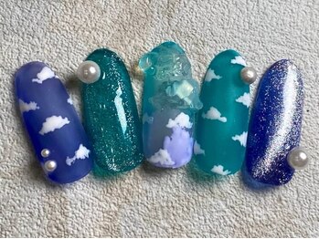 レイネイル 岐阜茜部店(RAY NAIL)/雲ネイル