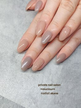 プライベート ネイルサロン マーマ(murmur)/クリアニットネイル