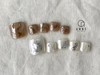 アンネ 梅田 ALLYS店(ANNE)/foot art design6月☆パラジェル