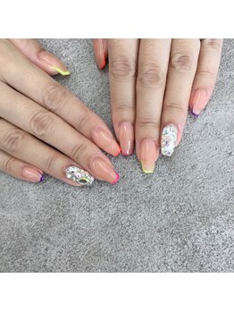 カラフルラインフレンチ