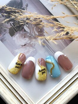 セプトネイル 函館店(SEPT NAIL)/10月大人カワイイサンプル6930円