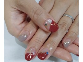 雪の結晶ネイル