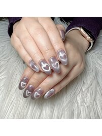 ハートマグネットネイル