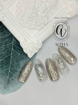 アルファ(ALPHA)/定額ネイル【C】デザイン♪
