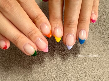 ジュエ ネイルスタジオ(jouer nailstudio.)/colorful french