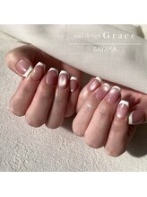ネイル デザイン グレイス(Grace)/マグネット×フレンチ