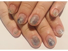 塗りかけニュアンスネイル