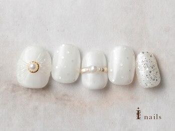 アイネイルズ 横浜EAST店(I-nails)/ぷっくりリボン＆リングネイル