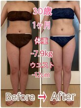 サロンドアン(Salon de an)/お客様の結果☆30歳(期間1ヶ月)