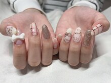 ビーカラフル 渋谷店(Becolorful)/手書きチェックネイル