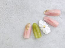 マニネイルケア なんば店(maninail CARE)/ぷっくりフラワー♪