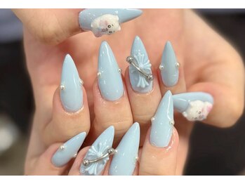 モナサロン(Mona salon)の写真/自爪が短い方でもチップ長さ出しでアートが楽しめる♪オーロラやミラーなど、最新トレンドアートが豊富☆