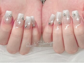 クイックスカルプ 高田馬場(Quick Sukarupu)/ミルキーシルバーネイル*
