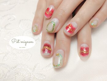 ポ ミニヨン(Pot mignon)/ライブ仕様ネイル♪