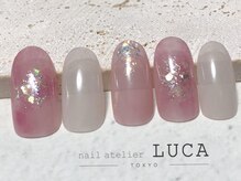 ネイルアトリエルカ(nail atelier LUCA)/M-700 春カラーオーロラネイル