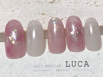 ネイルアトリエルカ(nail atelier LUCA)/M-700 春カラーオーロラネイル