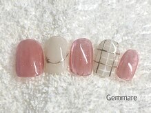 ジェンマーレ たまプラーザ店(Gemmare)/ガーリーチェック柄ネイル