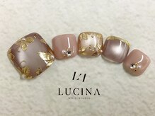 ネイルスタジオ ルキナ(LUCINA)/c-447 ミラーフラワーネイル