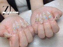ゼン ネイル デザイン 池袋(ZEN NAIL DESIGN)/ 長さだしやり放題×つけ放題