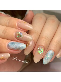 リノ ネイル(Rino nail)/ニュアンスチェックネイル