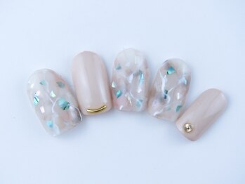 まつげアンドネイル ディアマンローズ(DIAMANT ROSE)/天然石ネイル 90分6930円