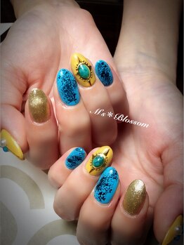 ネイルサロンアンドスクールエムズブロッサム(Nailsalon & school M's Blossom)/定額制ジェルコース￥6700