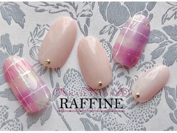 ネイルサロンアンドスクール ラフィーネ 池袋店/ガーリーチェック◆¥7990