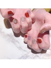 アティックネイルアトリエ(attic nail atelier)/テラコッタニュアンス★