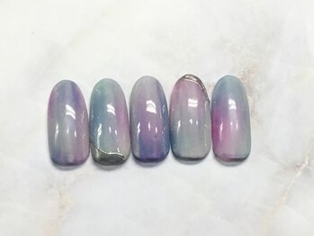 ネイルアンドまつげ リュフェール 五反田(Nail Lufaire)/もやもやネイル