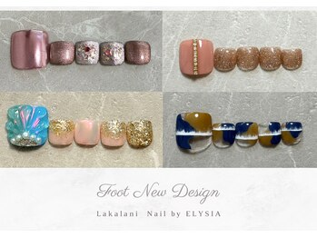 ラカラニネイル バイ エリシア(LaKalani Nail by ELYSIA)/フット6月ボリュームコース