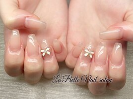 チップ長さ出し&チークネイル