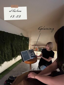 ハピスパ(HAPPISPA)/本日の施術の流れをご説明