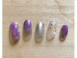 シルバー×パープル