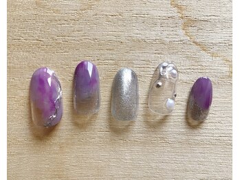 ココルポ 京橋(COCORUPO)/シルバー×パープル