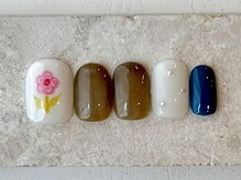 カラ ネイル 中津店(calla nail)/らくがきお花ネイル