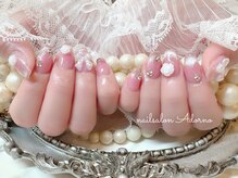 ネイルサロン アドルノ(Adorno)/☆マグネットグラデ☆チーク☆