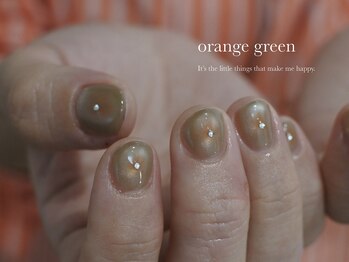 ネイルサロンom's eye.【オムズアイ】/マグネット オレンジチーク