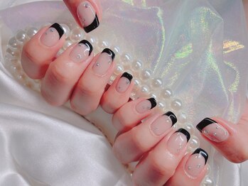 アルスネイル(Ars nail)/ブラックフレンチネイル