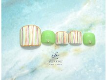 アネモネ(ANEMONE)/春色ストライプネイル☆