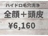 【フェイシャル＋スカルプ毛穴洗浄】メンズOK/ハイドロスペシャル60分/6160円